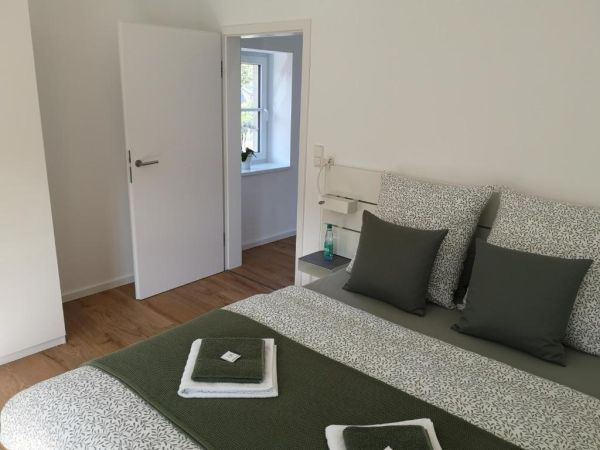 Schlafzimmer Ferienwohnung Grüne Oase